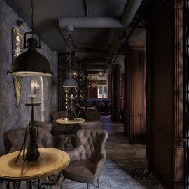 Дизайн интерьера кальянной Hookah Place | Портфолио
